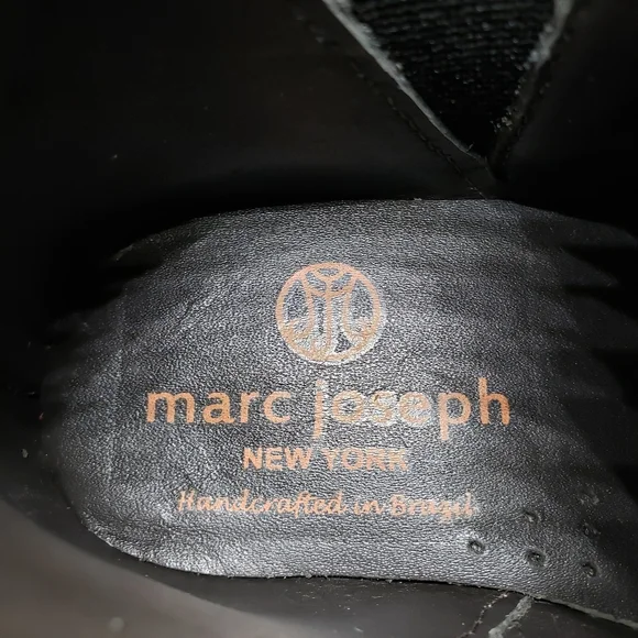 Marc JosephNIB Williamsburg Bootie Grey Nubuck Brown Chic Leather Girl's 11
